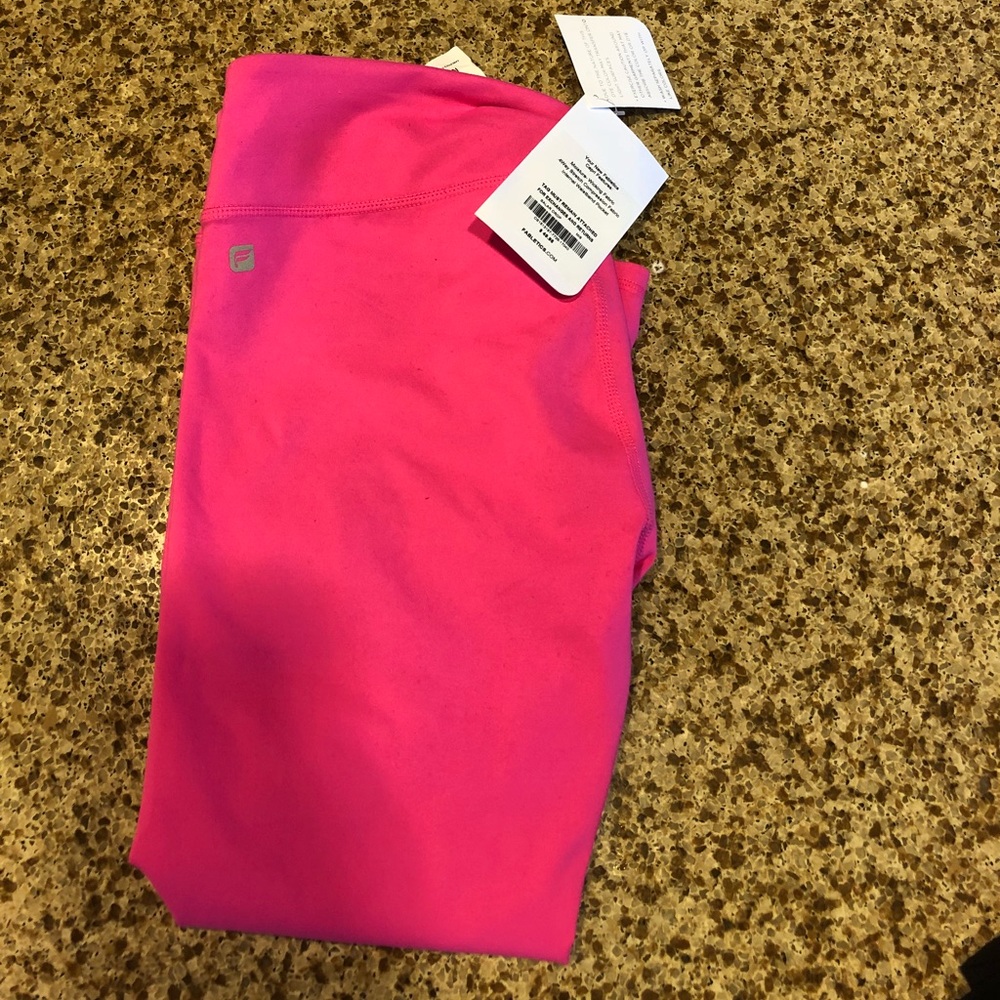Fabletics workout capri- pink